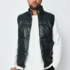 Veste sans manche en similli matelassé