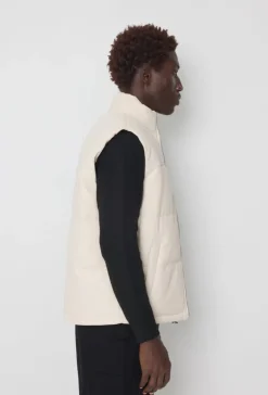 Veste sans manche en similli matelassé