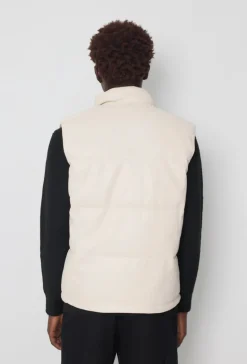 Veste sans manche en similli matelassé