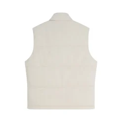 Veste sans manche en similli matelassé