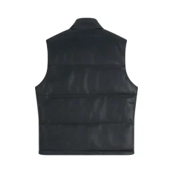 Veste sans manche en similli matelassé