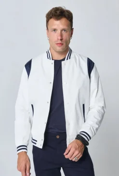 Veste style bombers bi couleur