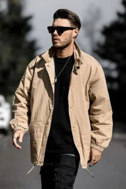 Veste surchemise toile