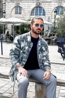 Veste surchemise toile