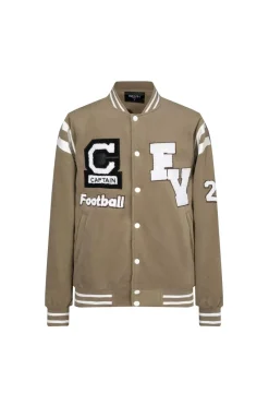 Veste teddy à broderie style americain