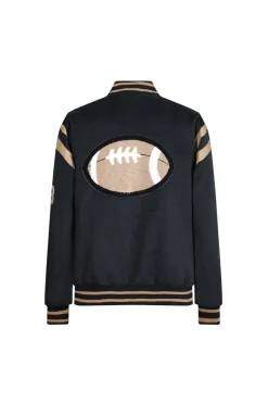 Veste teddy à broderie style americain