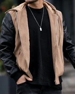Veste teddy à capuche