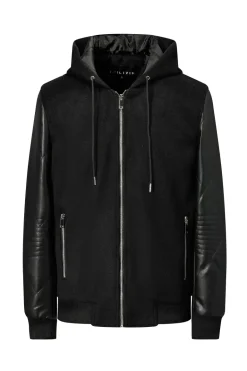 Veste teddy à capuche