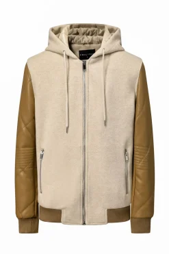 Veste teddy à capuche