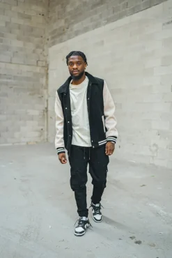 Veste teddy avec col à revers