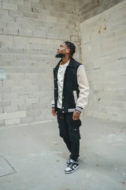 Veste teddy avec col à revers