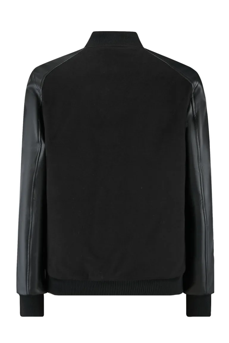 Veste teddy bimatiere uni