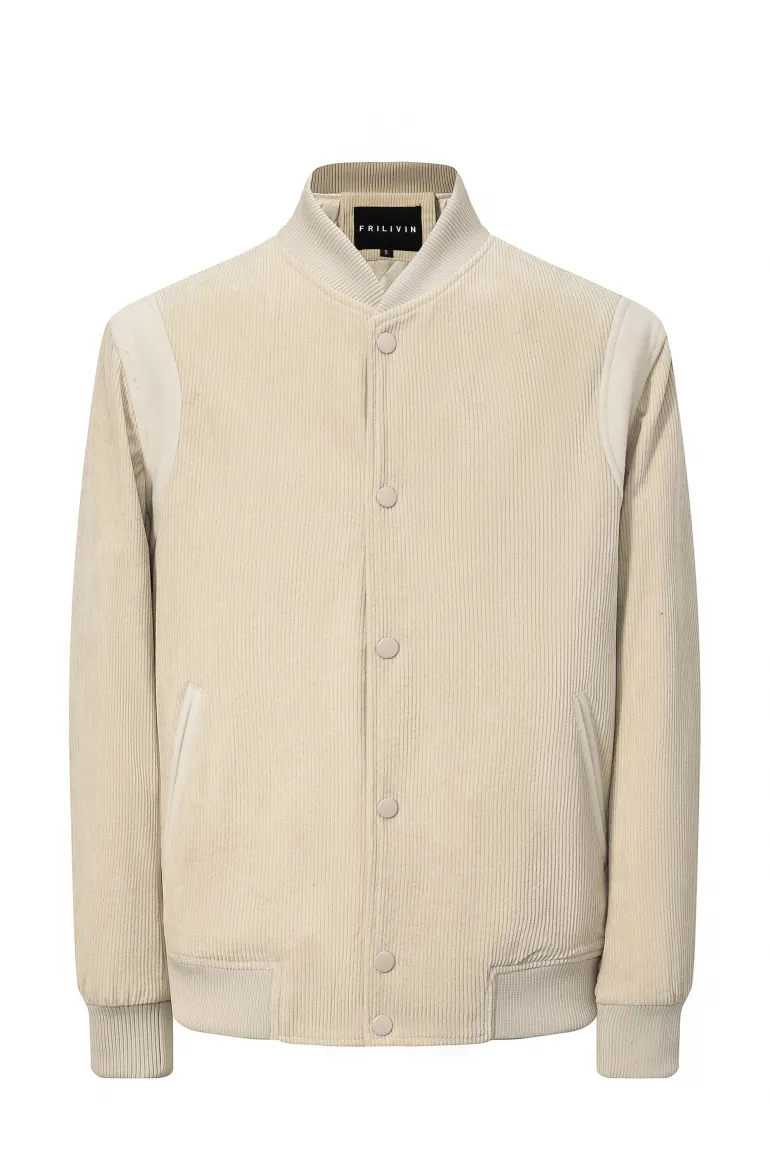 Veste teddy cotelé