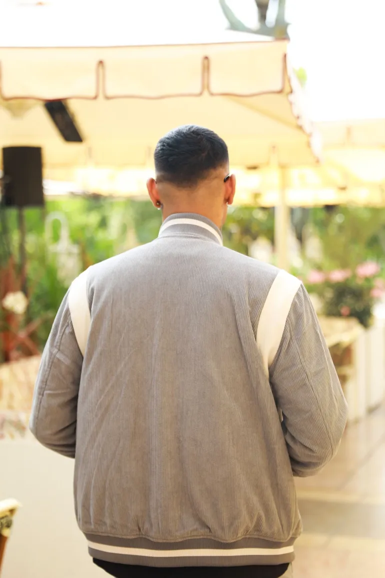 Veste teddy cotelé