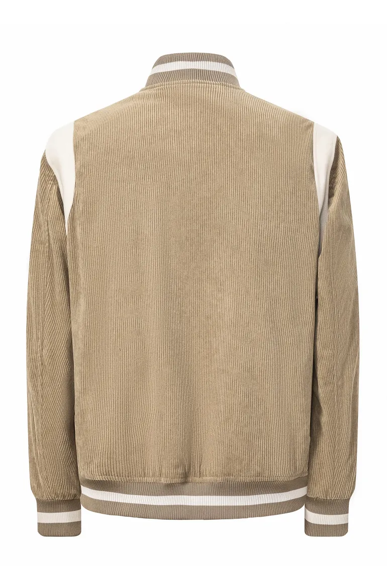 Veste teddy cotelé