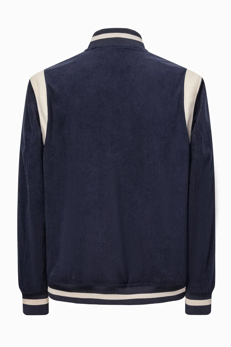 Veste teddy cotelé