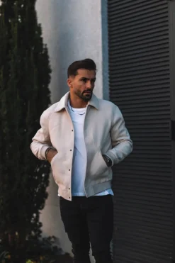 Veste teddy maille à col chemise