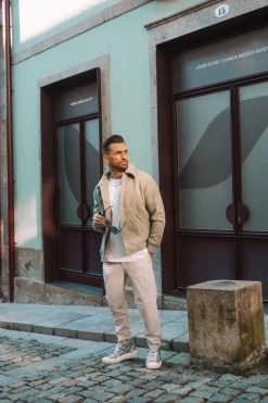 Veste teddy maille à col chemise