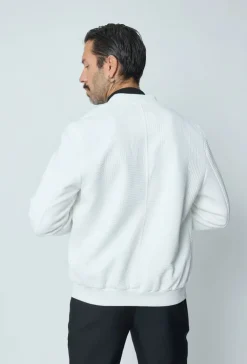 Veste teddy uni motifs géométriques