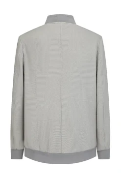 Veste teddy uni motifs géométriques