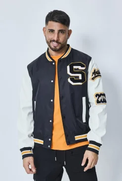Veste teddy universitaire