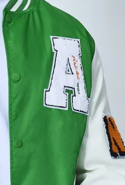 Veste teddy universitaire