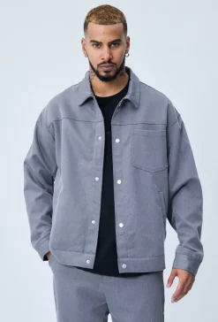 Veste toile à poche
