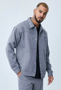 Veste toile à poche