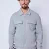 Veste uni a zip deux poche latéral