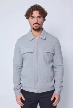Veste uni a zip deux poche latéral