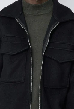 Veste uni col revers