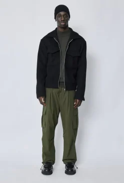 Veste uni col revers