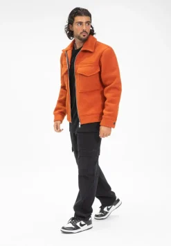 Veste uni col revers