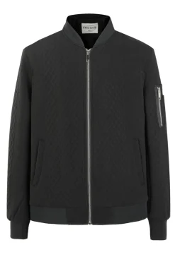 Veste uni gauffrée