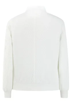 Veste uni gauffrée
