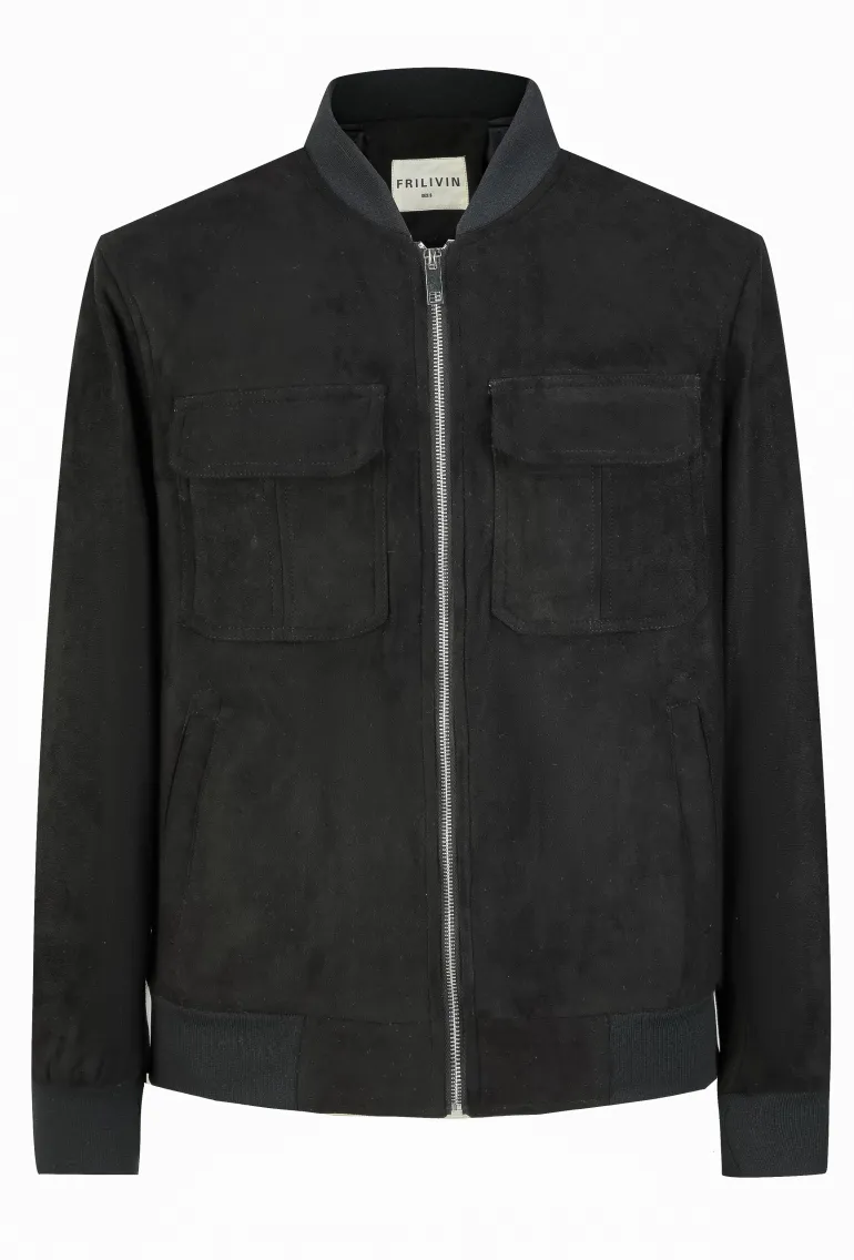 Veste uni simili daim