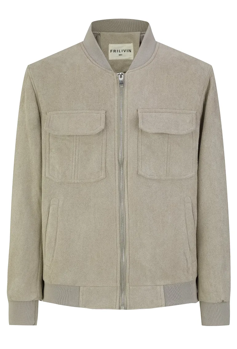Veste uni simili daim