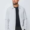 Veste unie sans capuche zippée