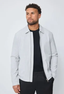 Veste unie sans capuche zippée