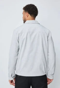 Veste unie sans capuche zippée