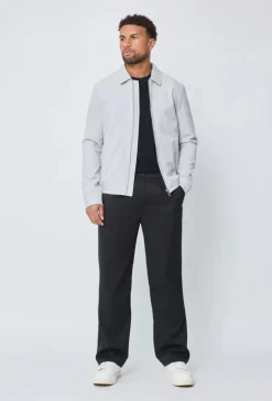 Veste unie sans capuche zippée