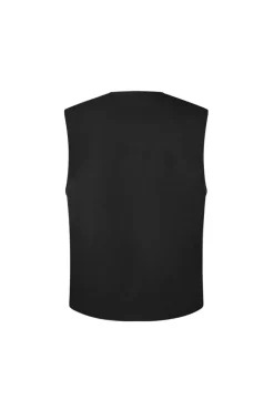 Veste utility sans manches à poches rabat