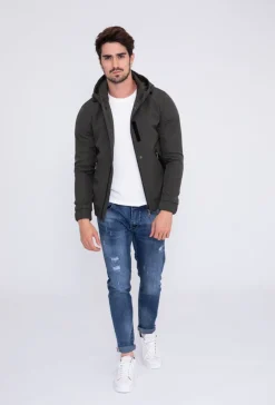 Veste zippée capuche