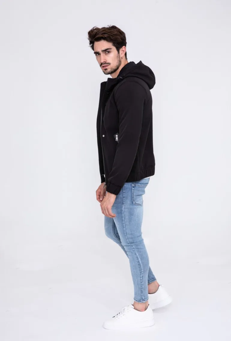 Veste zippée capuche