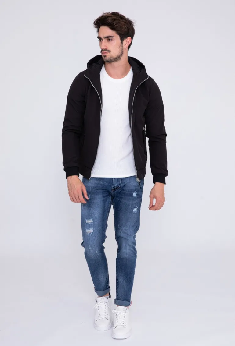 Veste zippée capuche