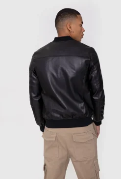 Veste zippée simili cuir